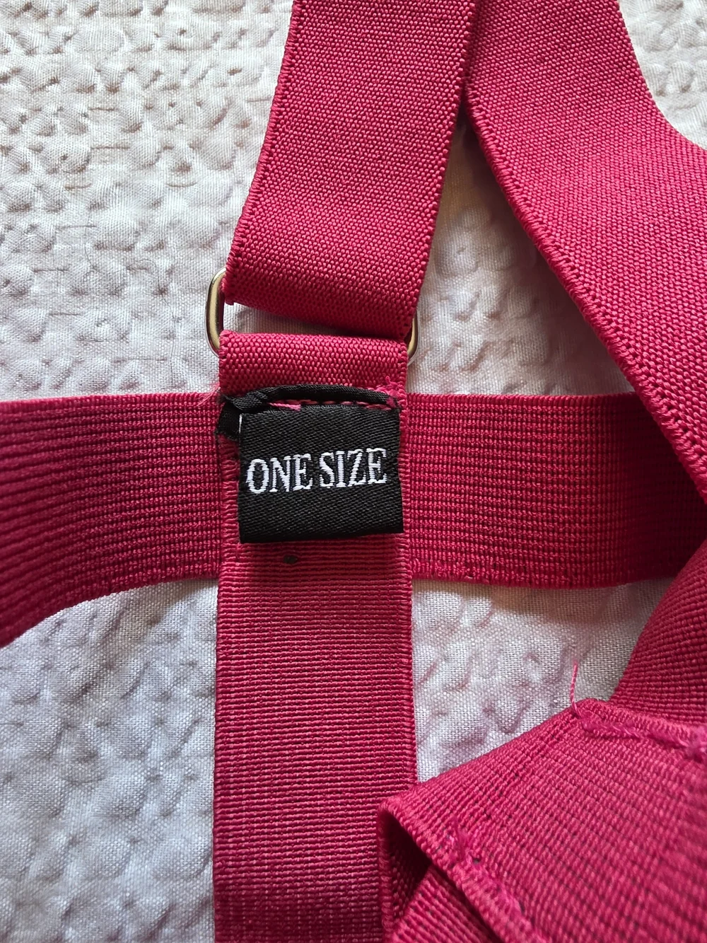 Red Lattice Elastic Body Harness Belt